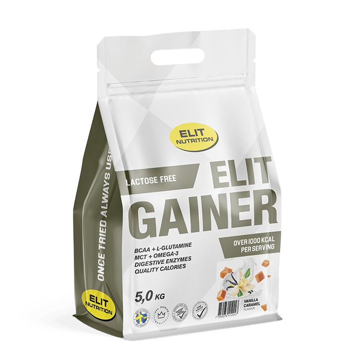 Elit Nutrition Gainer Lactose Free Vanilla Caramel 5kg 1 st